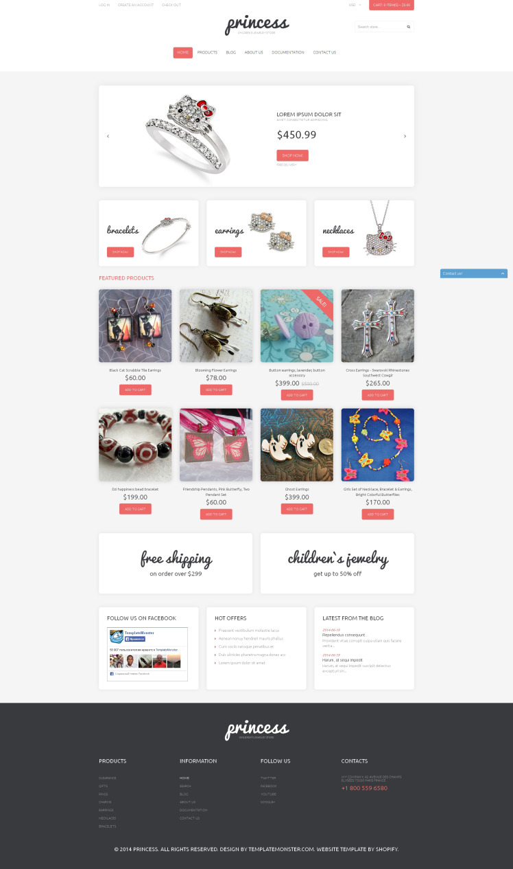 Jewelry Responsive Shopify Theme #50625