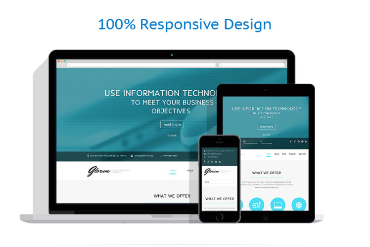 Internet Responsive WordPress Theme #50923
