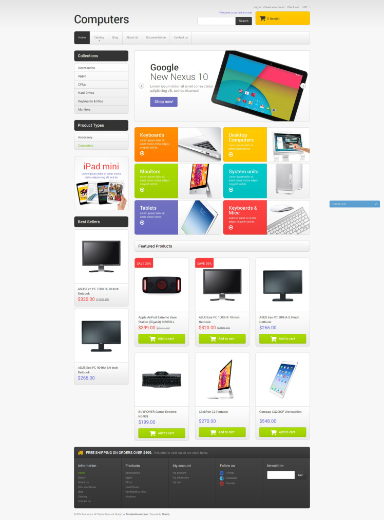 Computer Sales Shopify Theme #51099