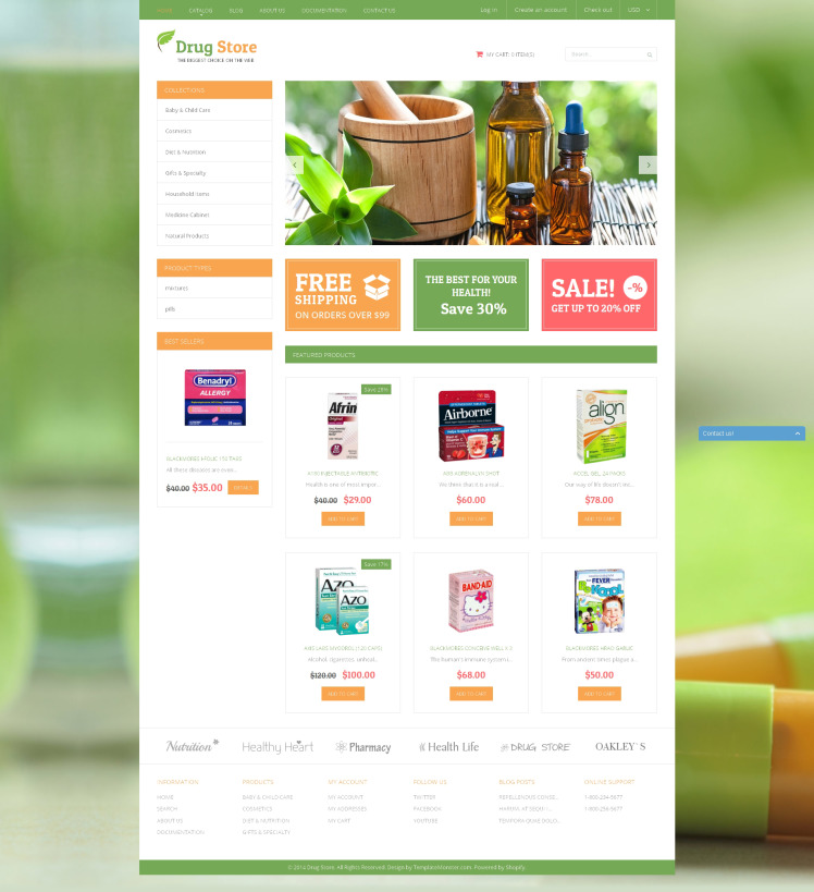 Medical Treatment Substances Shopify Themes