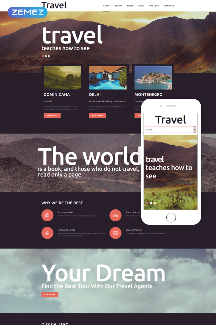 Travel Fancy Tourism Blog Joomla Templates