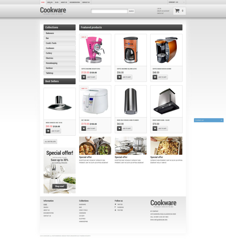 Cookware Shopify Theme #51280