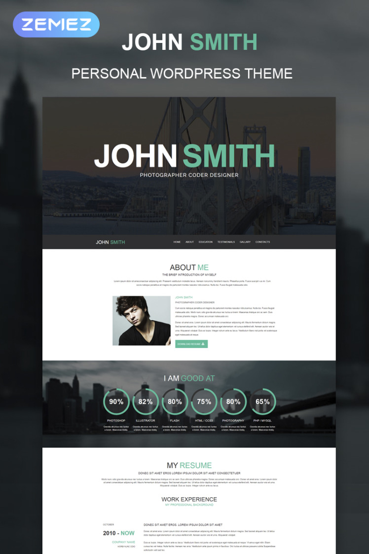 Online CV WordPress Themes