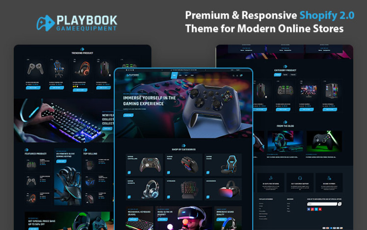 PlayBook – The Ultimate Shopify Theme for Gaming Gear Accessories