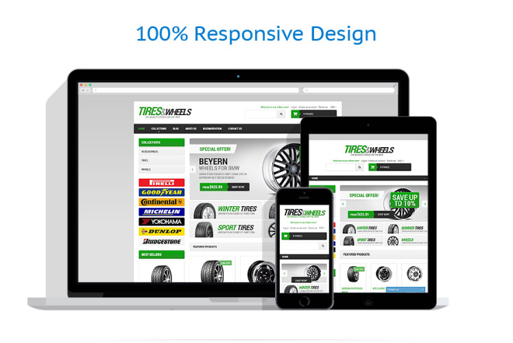 Clean Car Tires Shopify Theme #51376