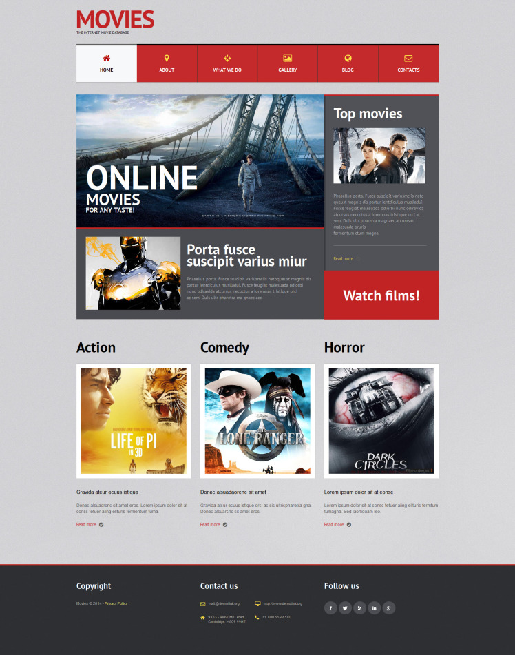 Movie Responsive WordPress Theme