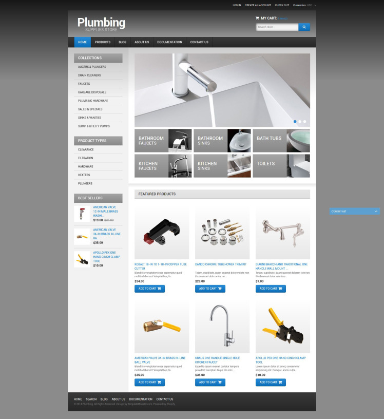 Plumbing Shopify Theme #51401