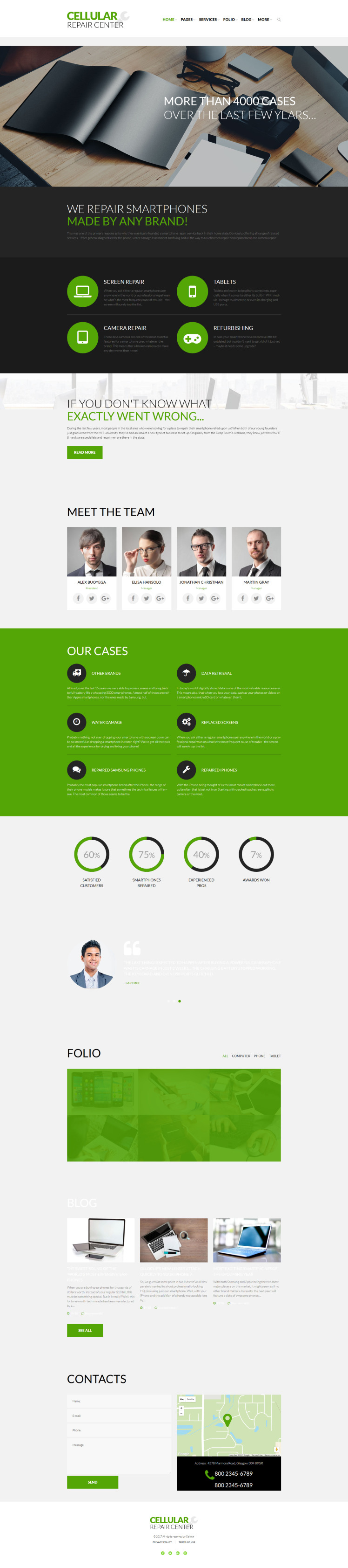 Cellular Repair Center WordPress Theme