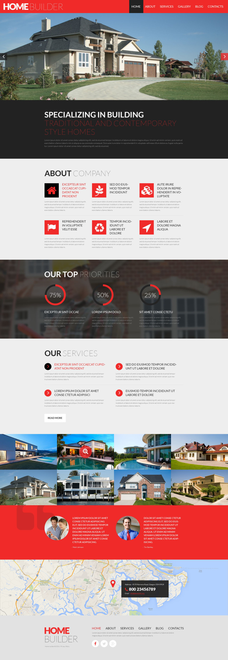 Construction Company Responsive WordPress Theme #51813