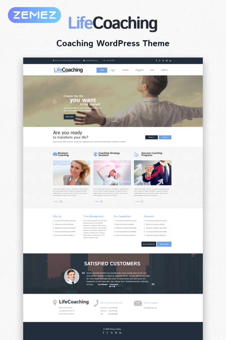 Life Coach Responsive WordPress Theme