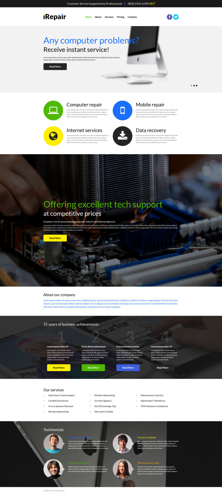 Fixing PC Issues Joomla Templates