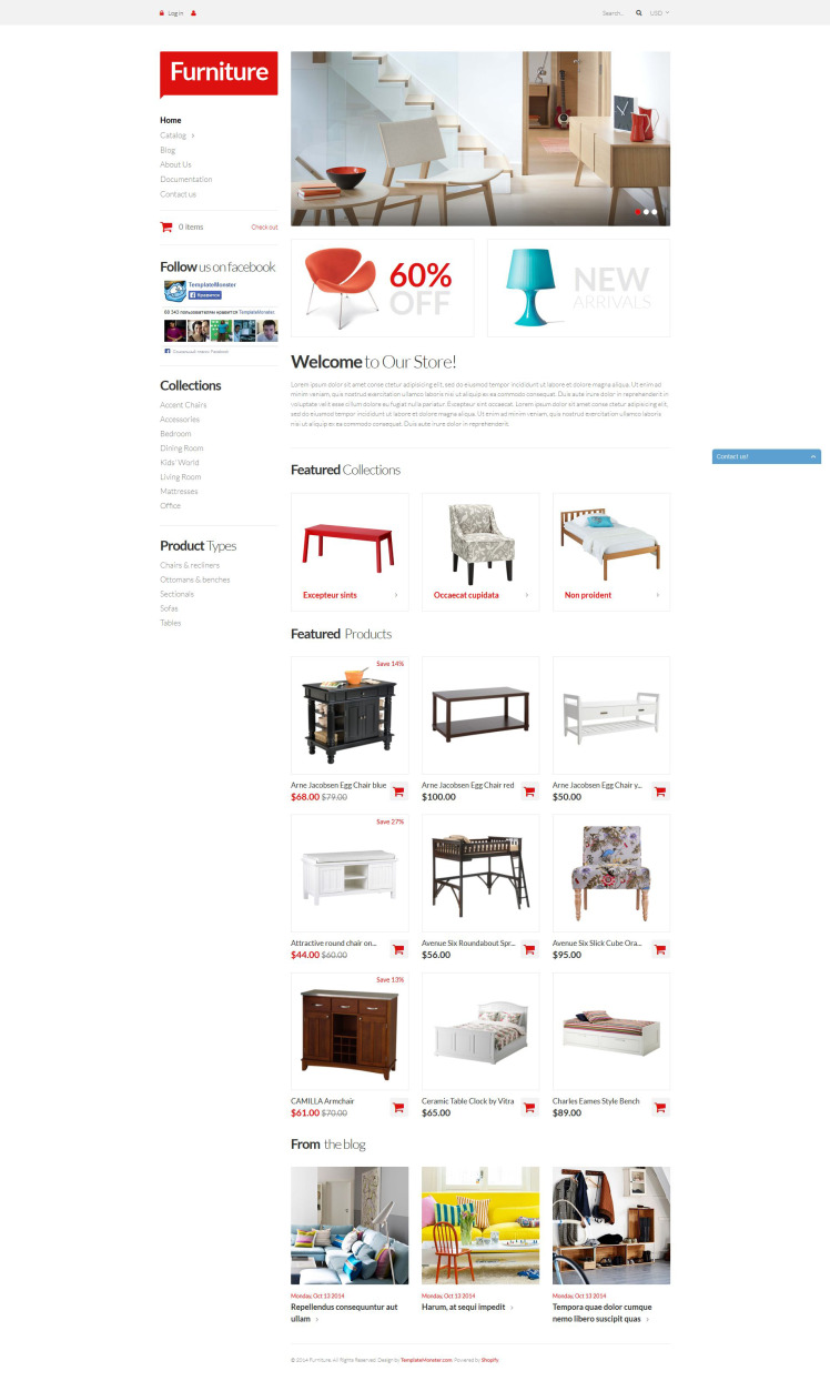 Furniture Pieces Shopify Theme #51967