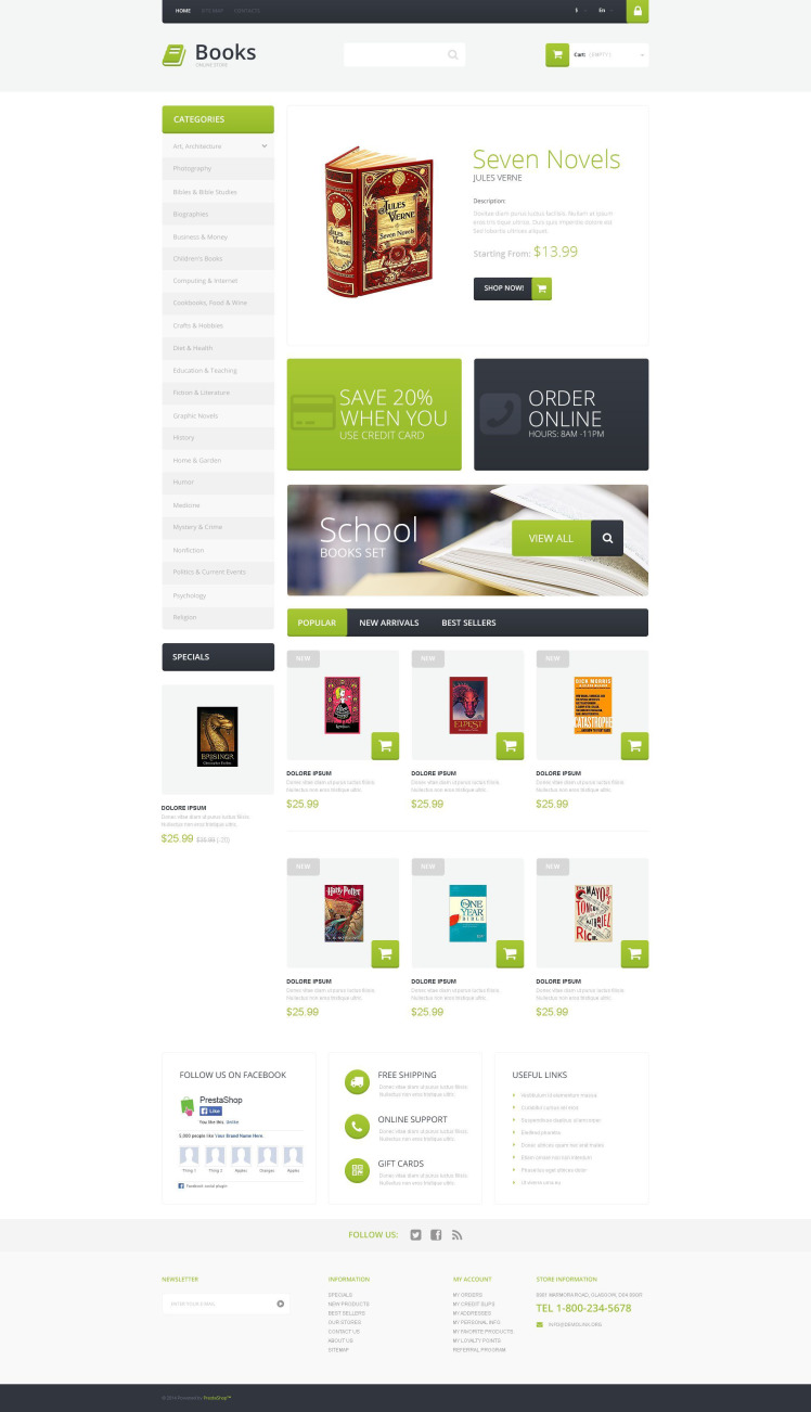 Selling Books PrestaShop Theme