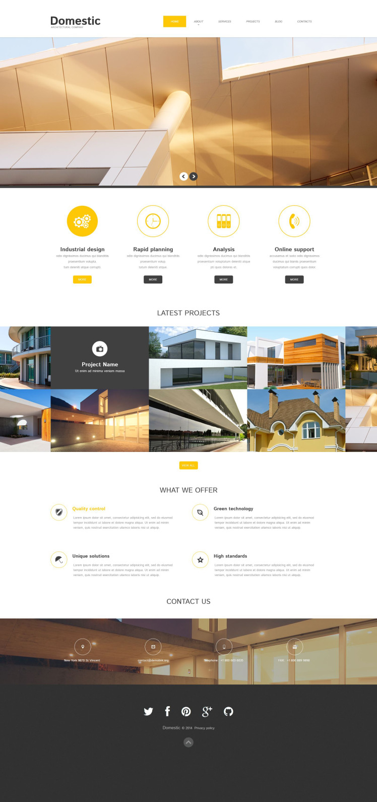 Construction Company Responsive WordPress Theme #52038
