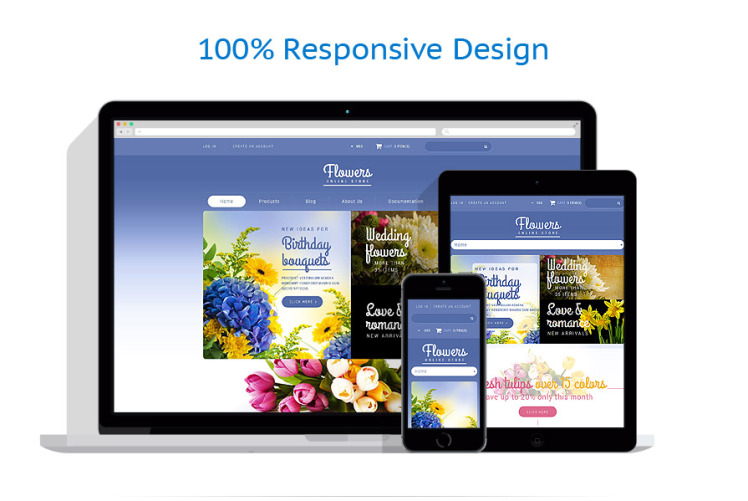 Flowers Store Shopify Theme #52090