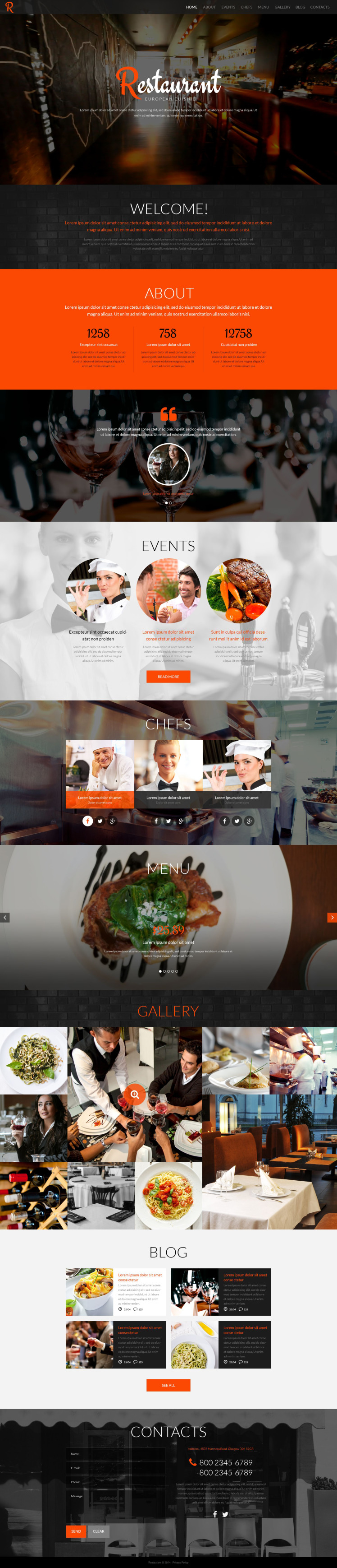 Restaurant WordPress Themes