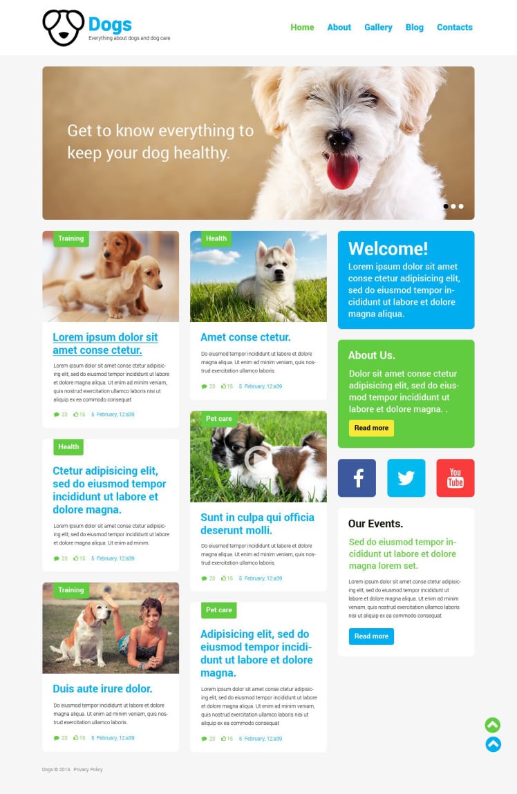 Dog Responsive WordPress Theme