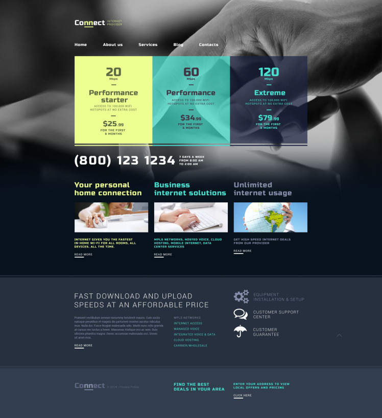 Internet WordPress Theme #52171