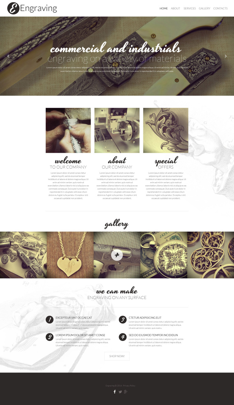 Print Shop Responsive Website Template #52189