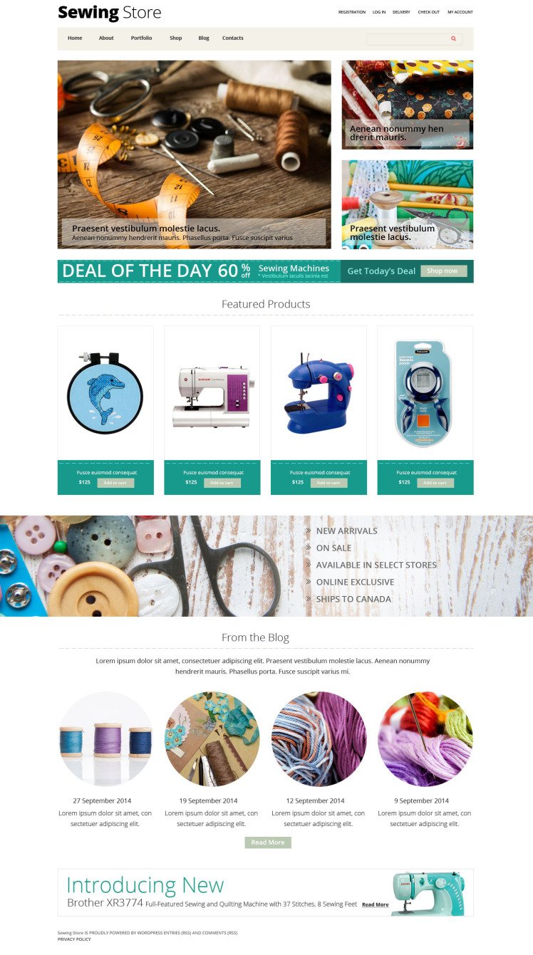 Sewing Store WooCommerce Theme