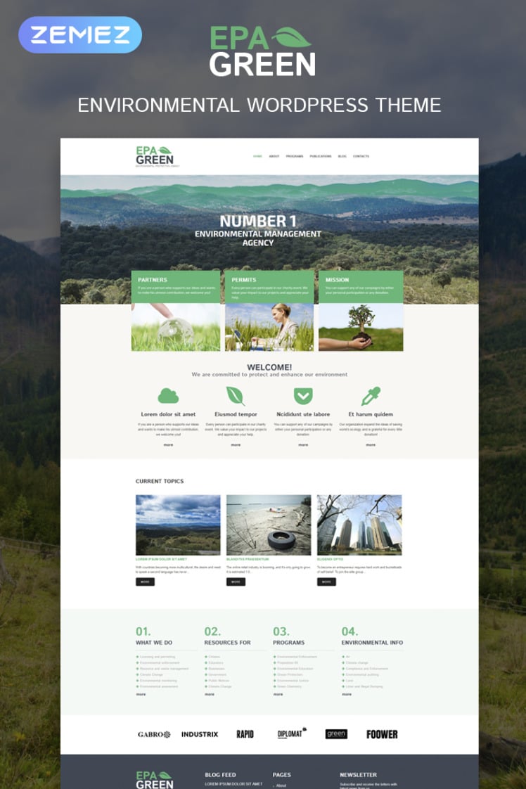 Environmental Responsive WordPress Themes