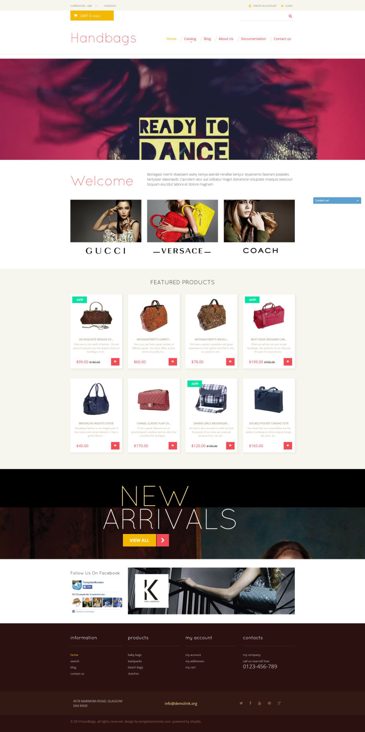 Handbag Responsive Shopify Theme