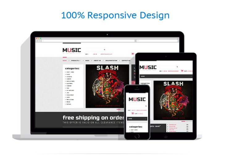 Music Store Shopify Theme #52258