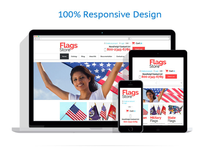 National Flags Shopify Theme #52254