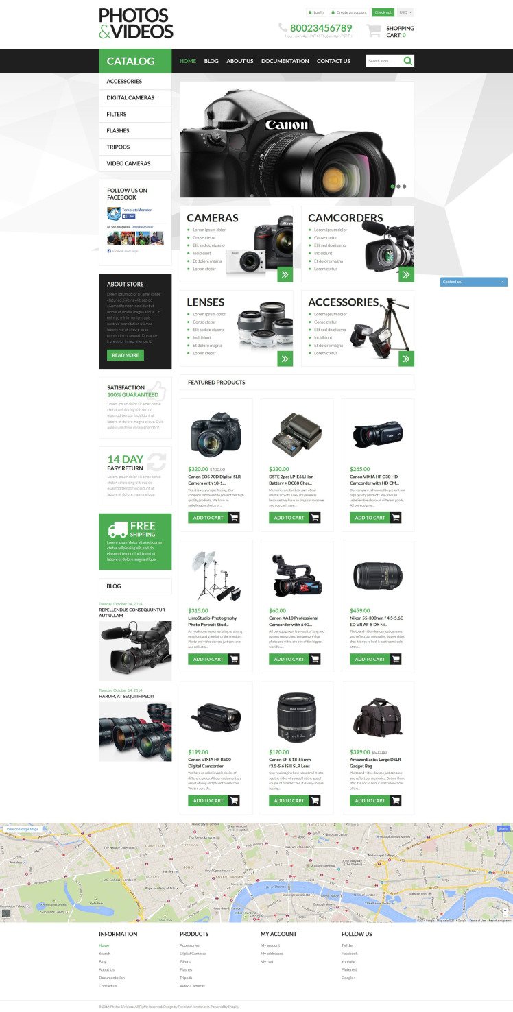 Photo Video Technologies Shopify Theme
