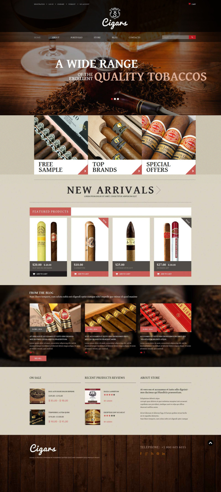 Tobacco Shop WooCommerce Themes