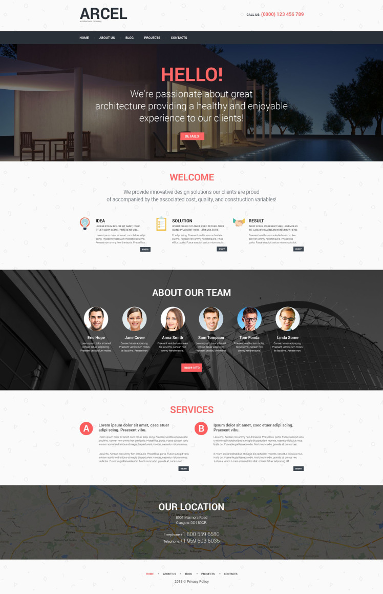 Architecture Responsive WordPress Theme #52466