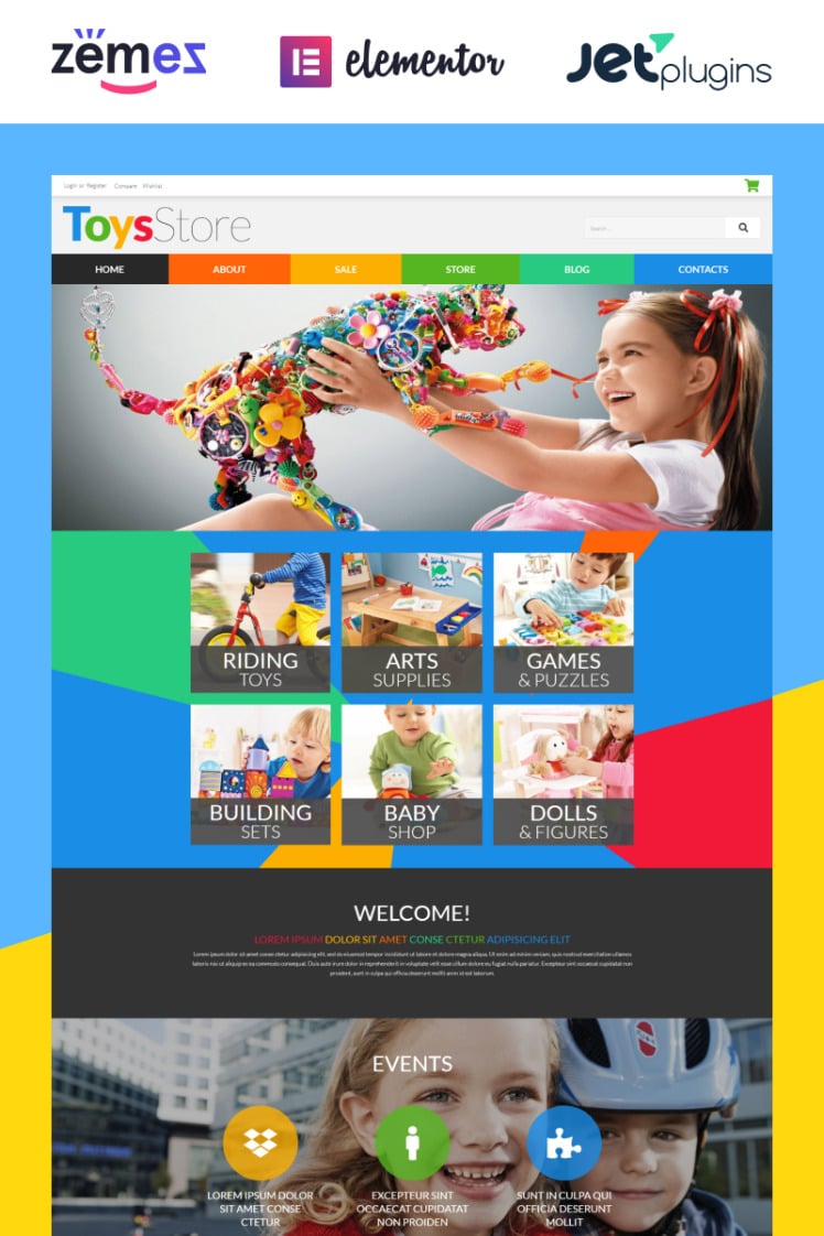 Toys for Kids WooCommerce Themes
