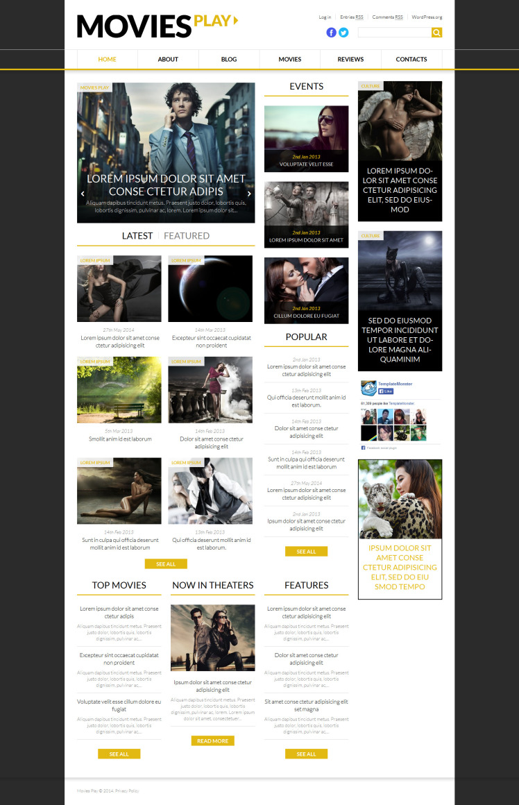 World Fashion News Portal WordPress Theme