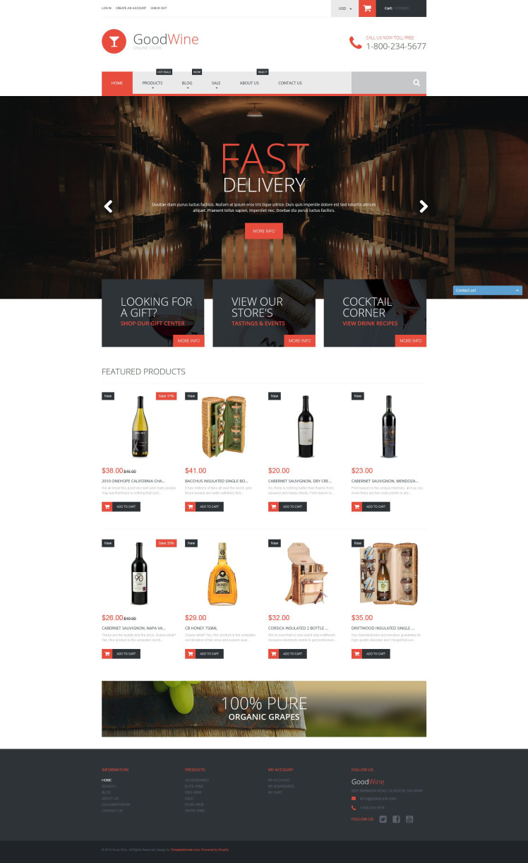 Excellent Wine Shopify Themes