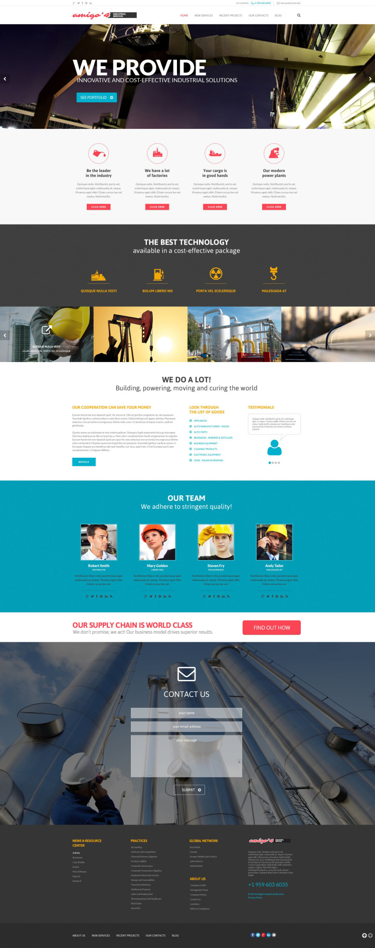 Industrial Agency WordPress Themes