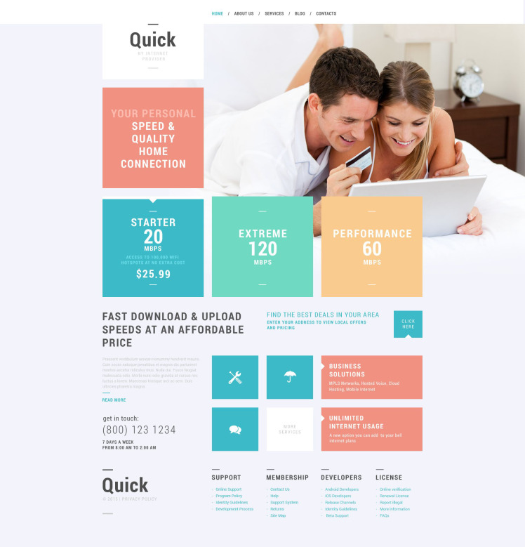 Internet Services WordPress Theme #52550