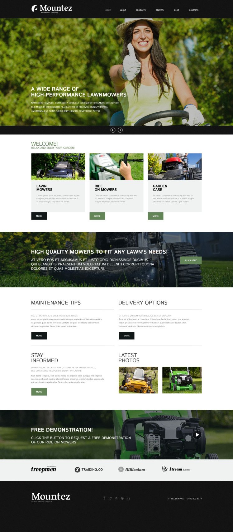 Lawn Styling Joomla Templates