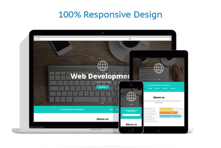 Web Development & Advertising - Web Development Responsive Website ...