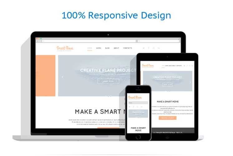 Web Design Responsive WordPress Theme #52602