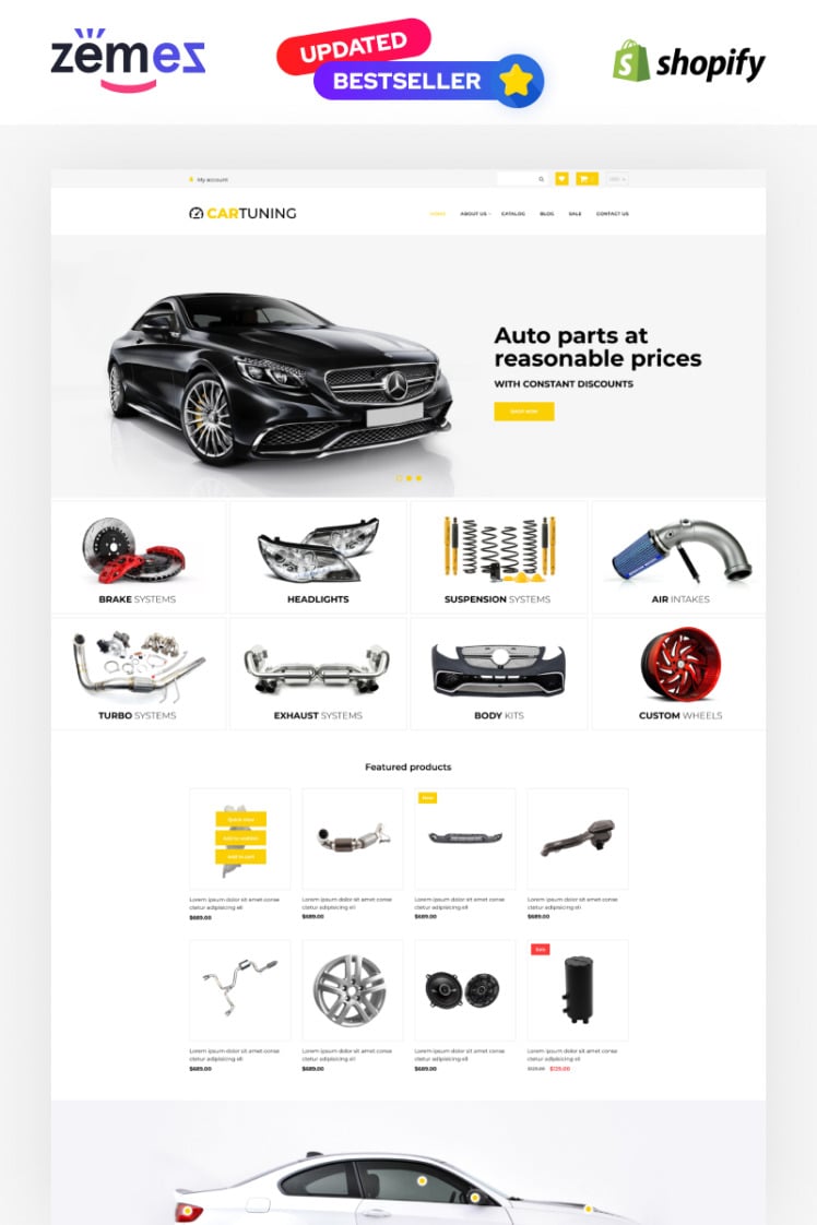 Car Tuning Shopify Themes