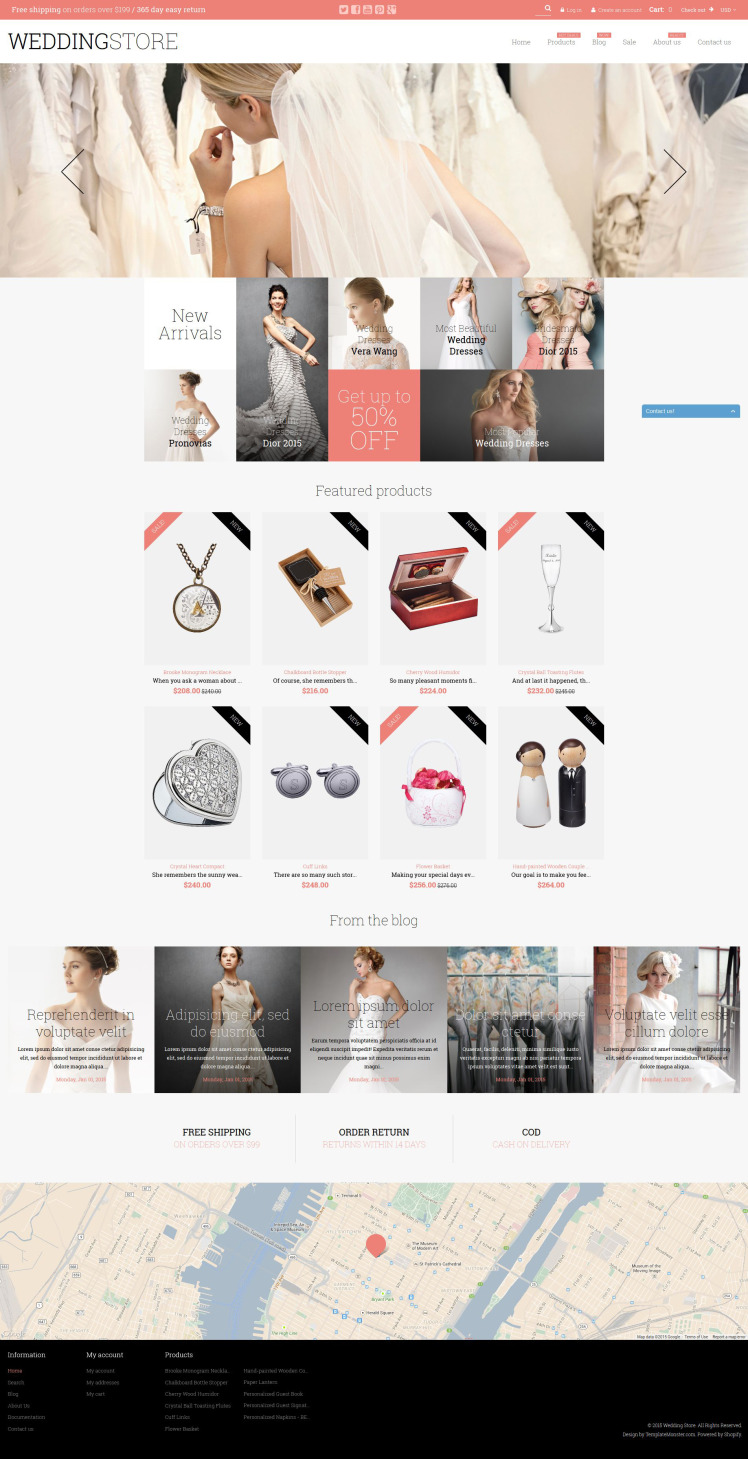 Wedding Store Shopify Theme #52765