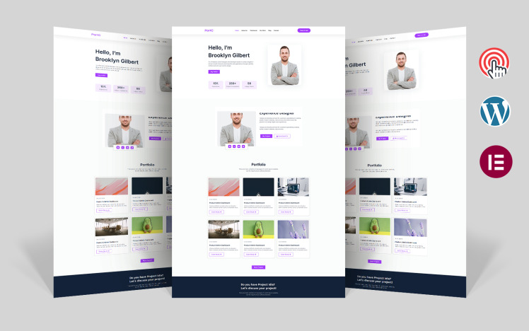 Portc - Creative Personal Portfolio Elementor WordPress Theme #527934