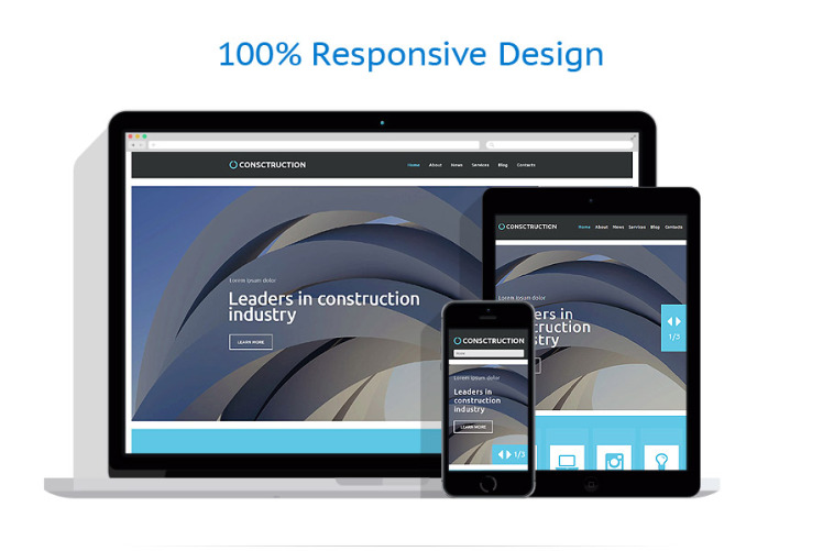 Construction Company WordPress Theme #52833