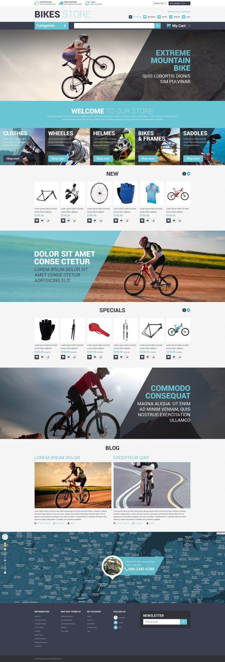 Cycling Store Magento Themes