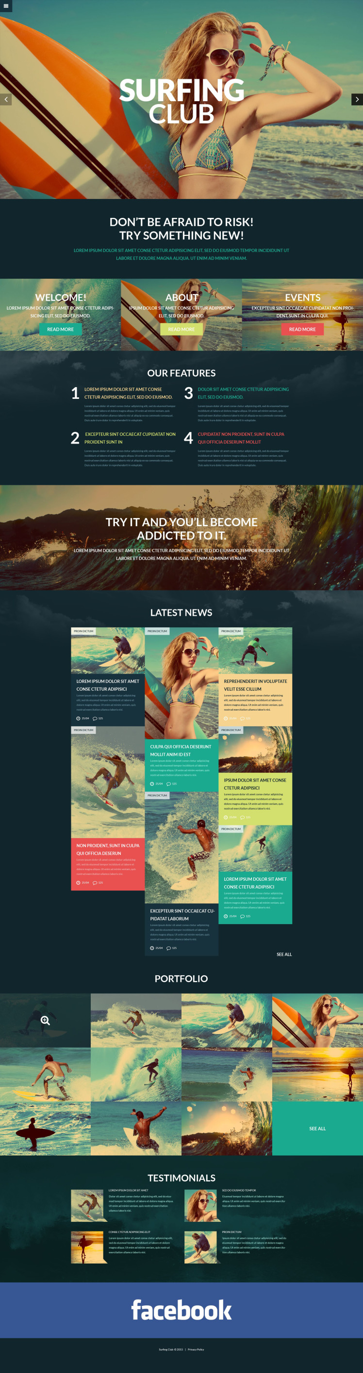 Extreme Sports Club WordPress Themes