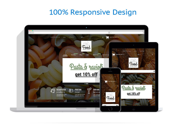 Food Shop Shopify Theme #52871