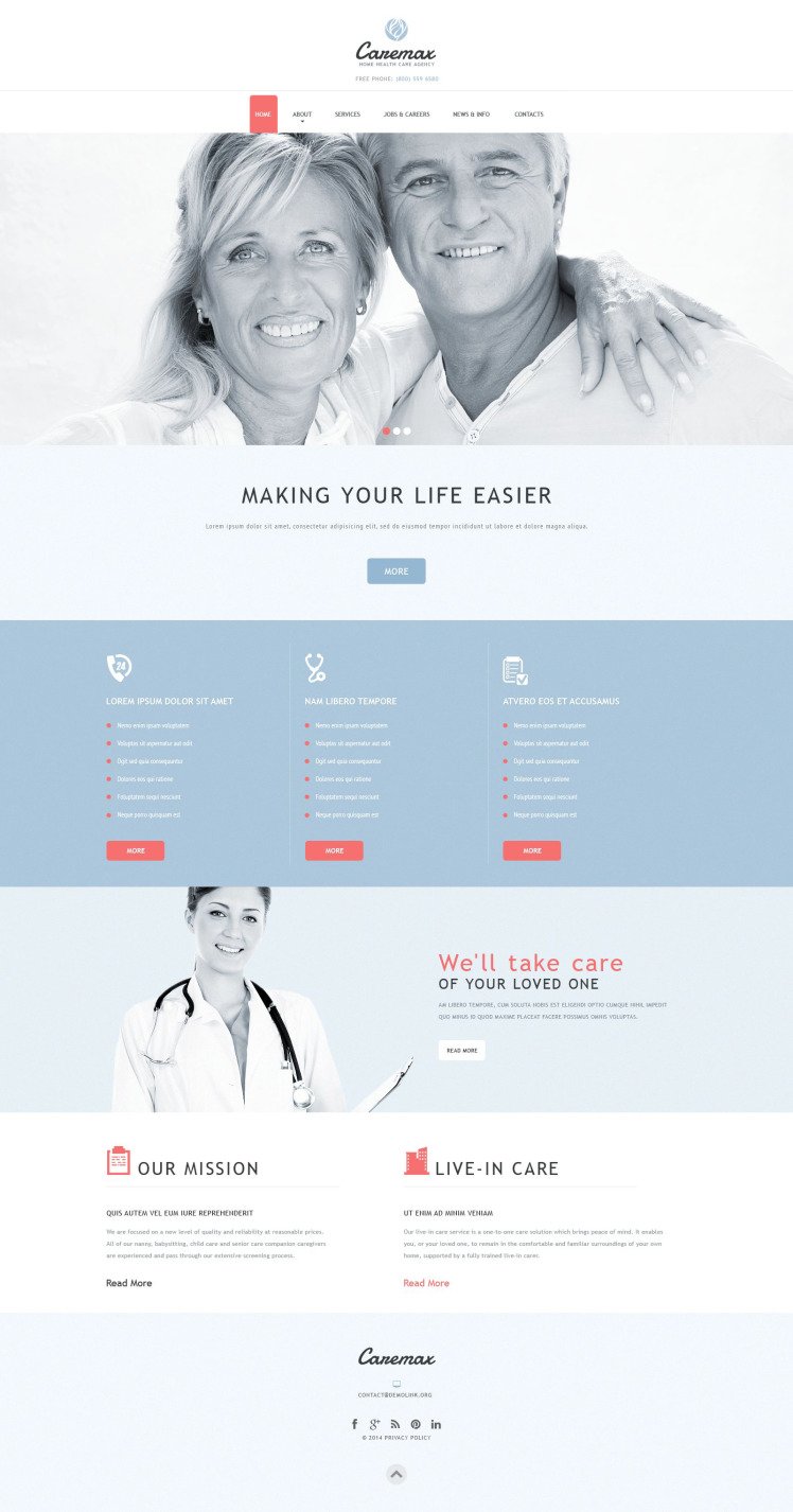 Home Health Care Services Joomla Templates
