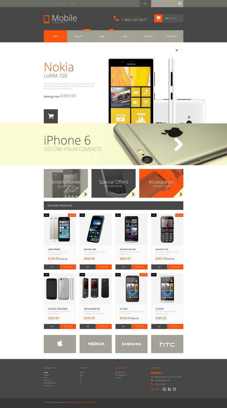 Mobile Phones Shopify Themes