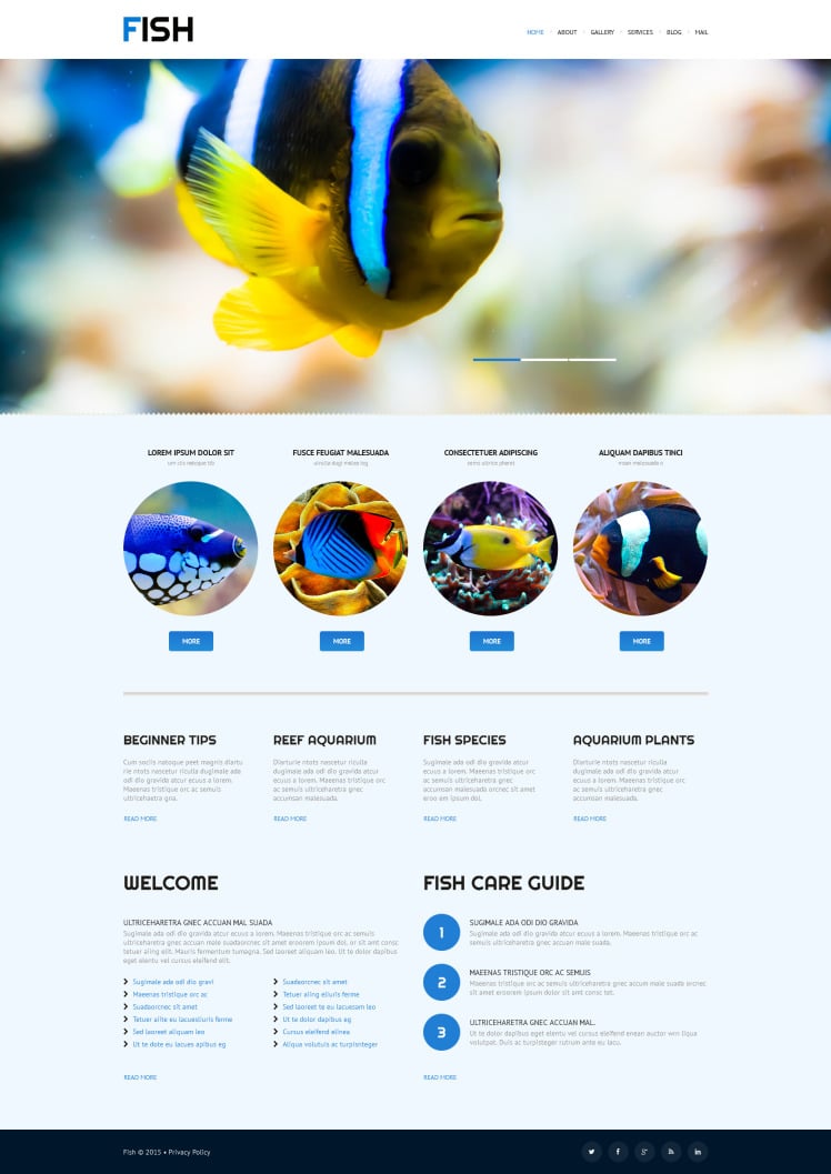 Fish Responsive WordPress Theme