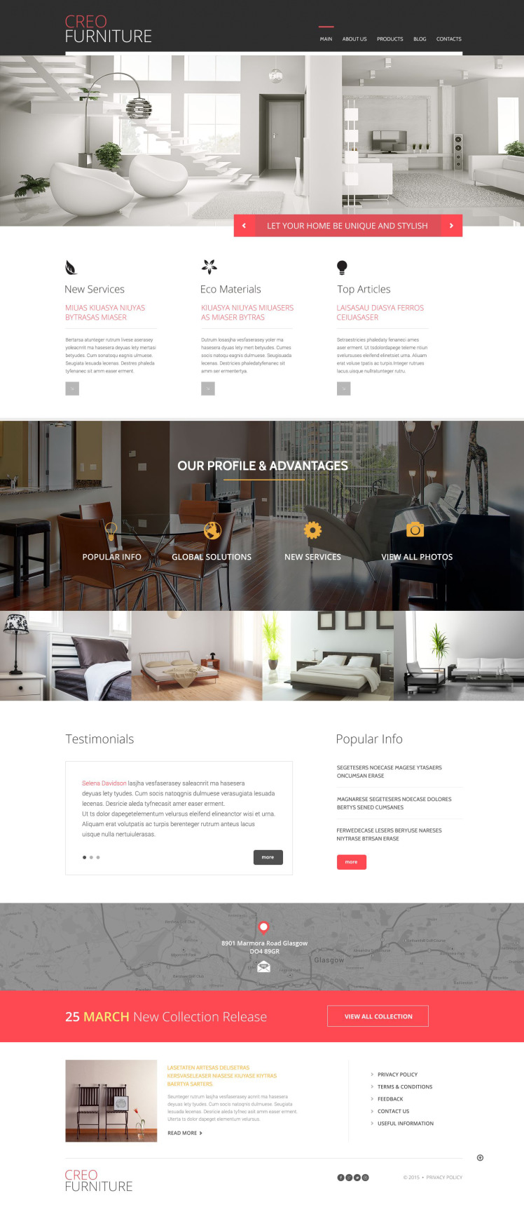 Furniture Responsive WordPress Theme WordPress Themes